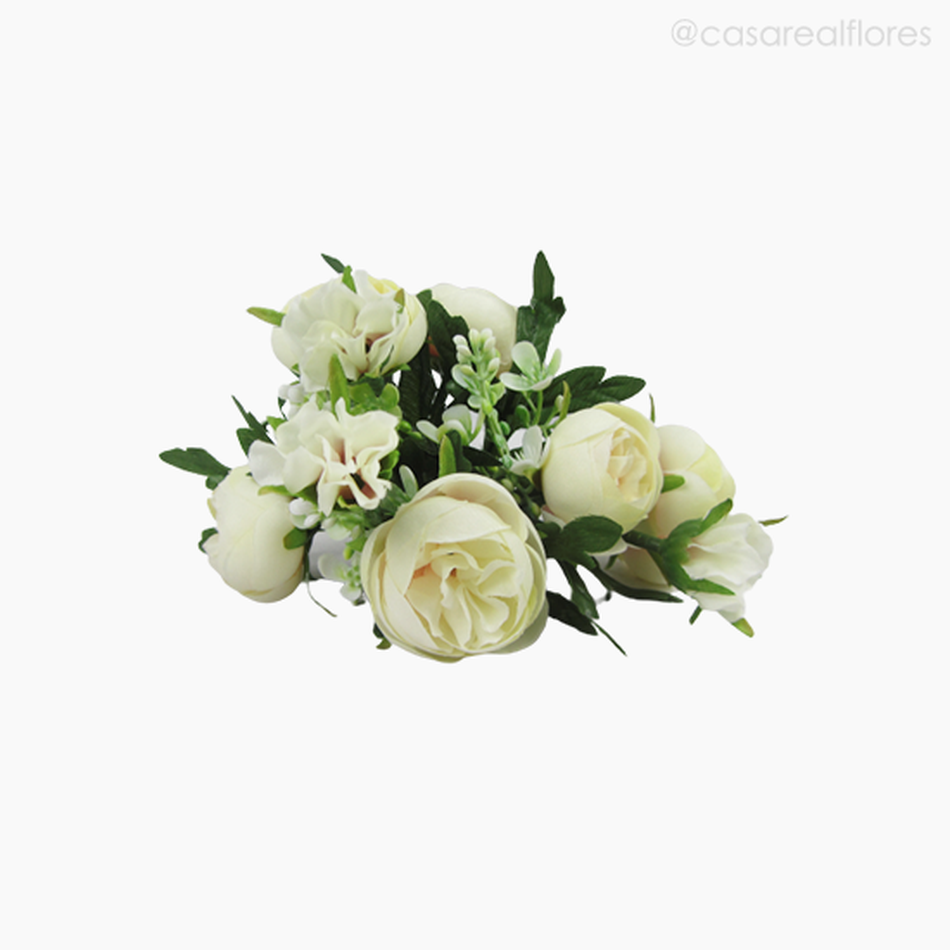 Imagem 3 do produto Buquê de Rosas c/ Mini Flores (012524) - Creme