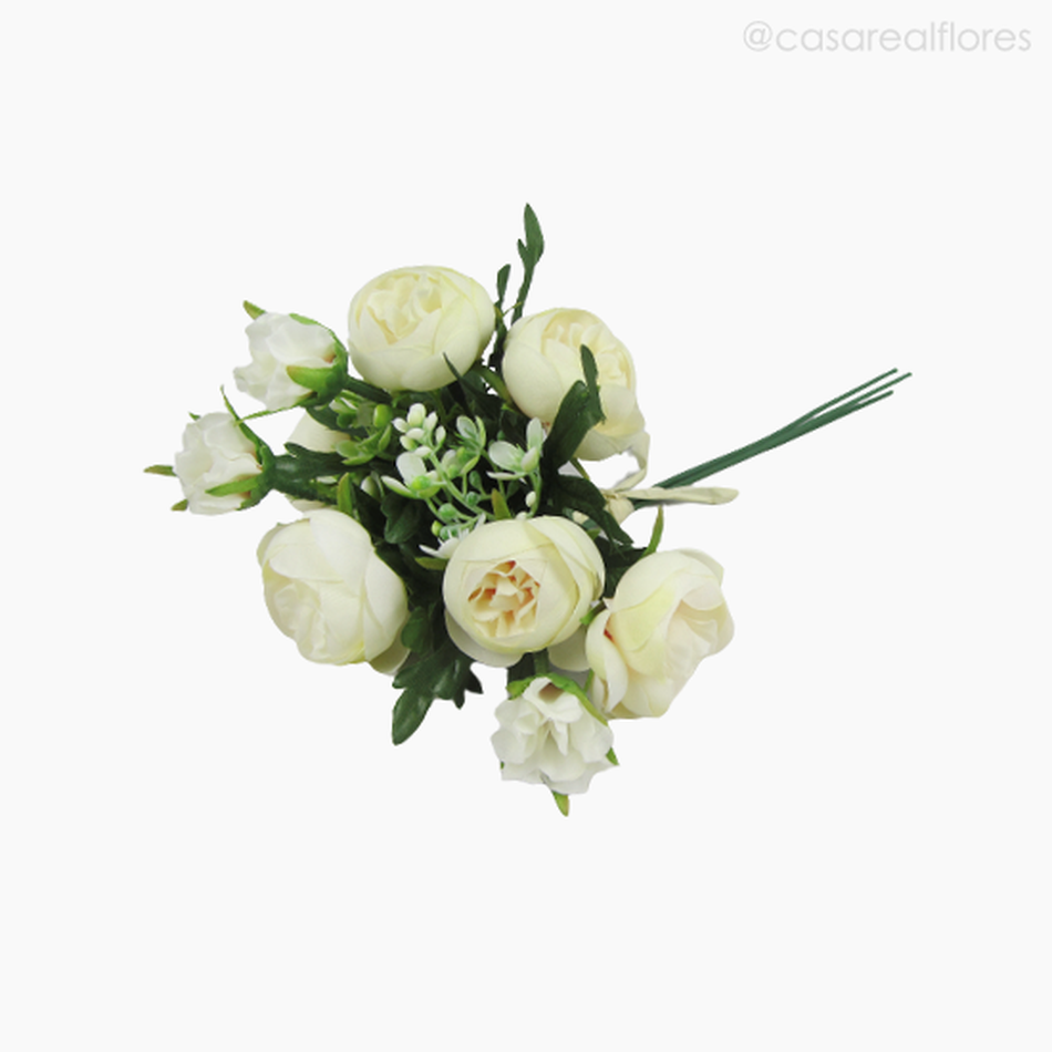 Imagem 2 do produto Buquê de Rosas c/ Mini Flores (012524) - Creme