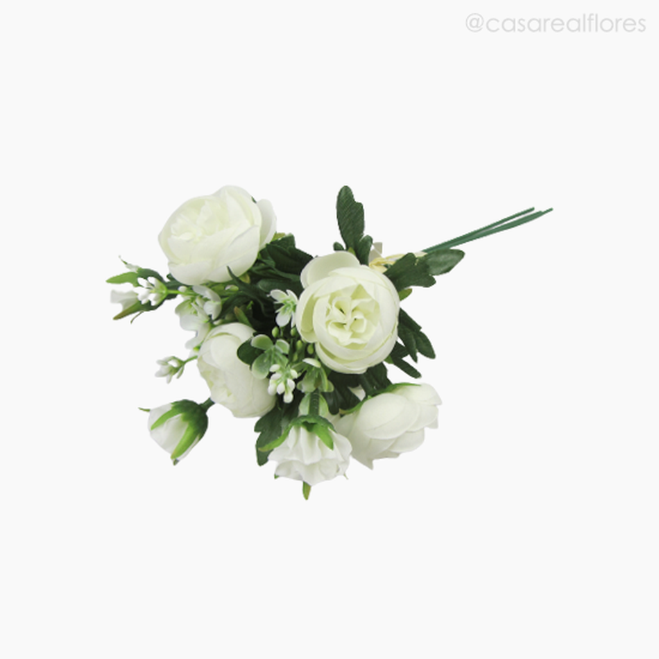 Imagem 2 do produto Buquê de Rosas c/ Mini Flores (012527) - Branco