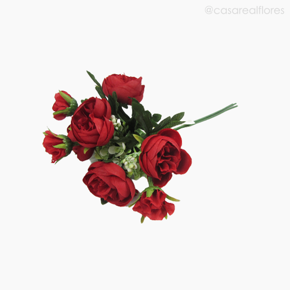 Imagem 2 do produto Buquê de Rosas c/ Mini Flores (012526) - Vermelho