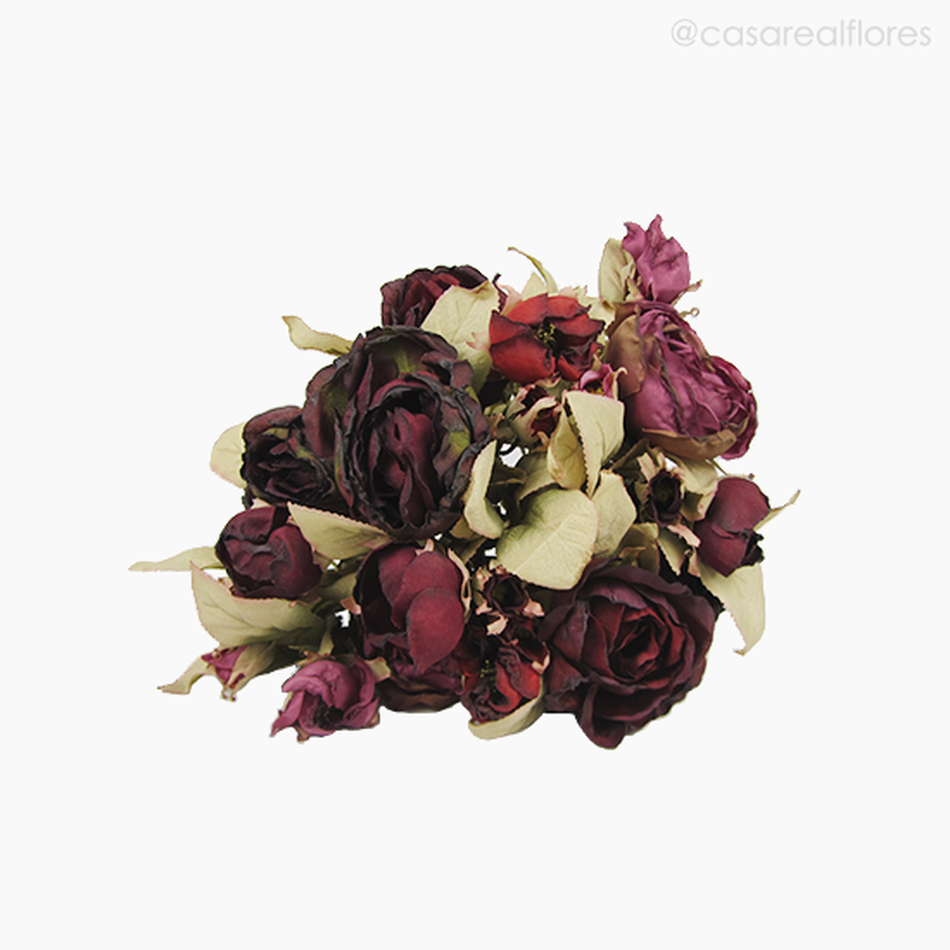 Imagem 4 do produto Buquê Peônias com Rosas Envelhecido - Rosa (9765)