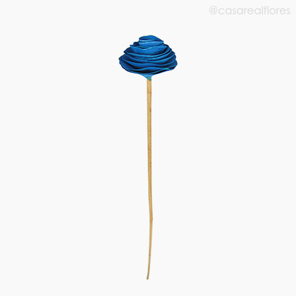 Imagem 1 do produto Flor de Madeira - Camélia PP Azul (012572 AZ)