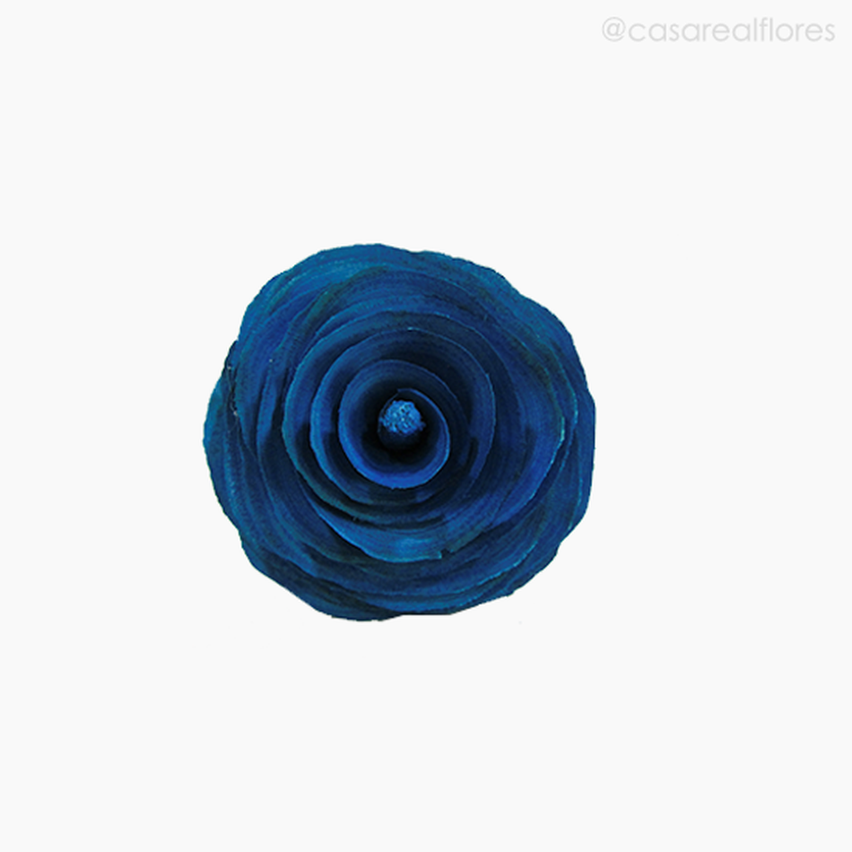 Imagem 4 do produto Flor de Madeira - Camélia P/M Azul (012573 AZ)