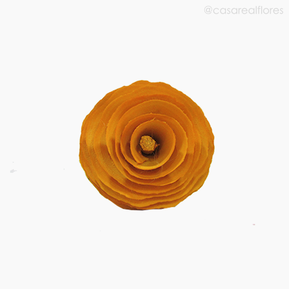 Imagem 4 do produto Flor de Madeira - Camélia P/M Amarelo (012573 AM)