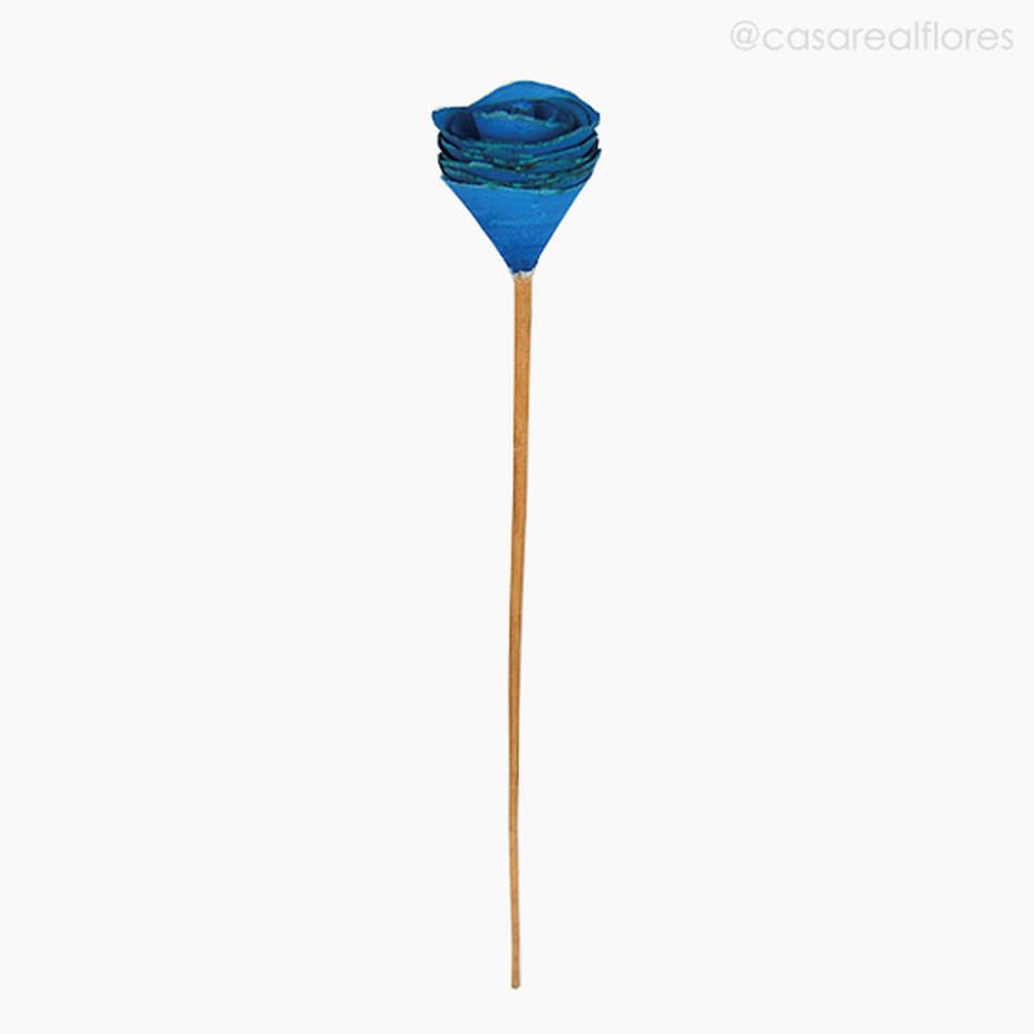 Imagem 1 do produto Flor de Madeira - Botão Azul (012574 AZ)