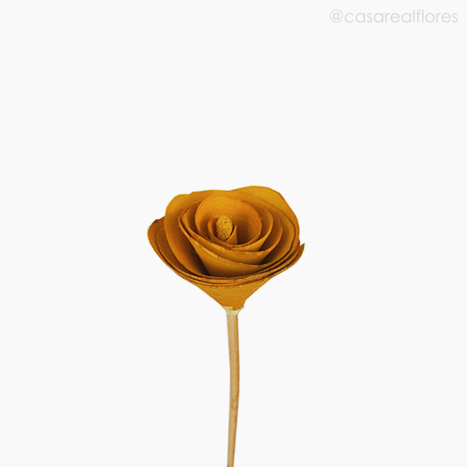 Imagem 2 do produto Flor de Madeira - Botão Amarelo (012574 AM)