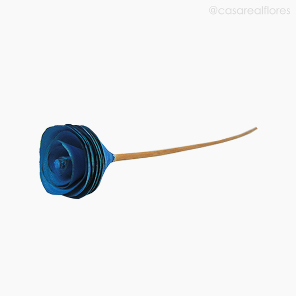 Imagem 3 do produto Flor de Madeira - Botão Azul (012574 AZ)