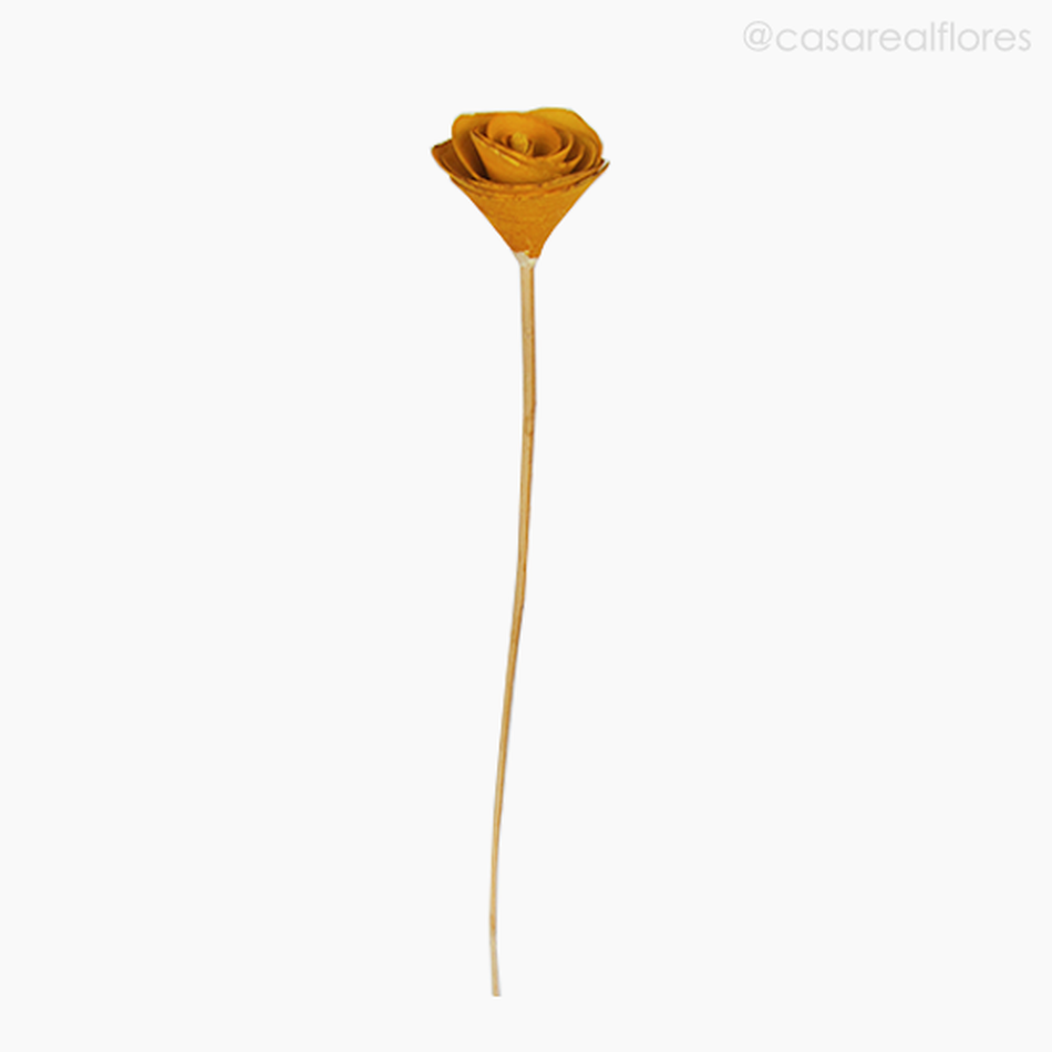 Imagem 1 do produto Flor de Madeira - Botão Amarelo (012574 AM)
