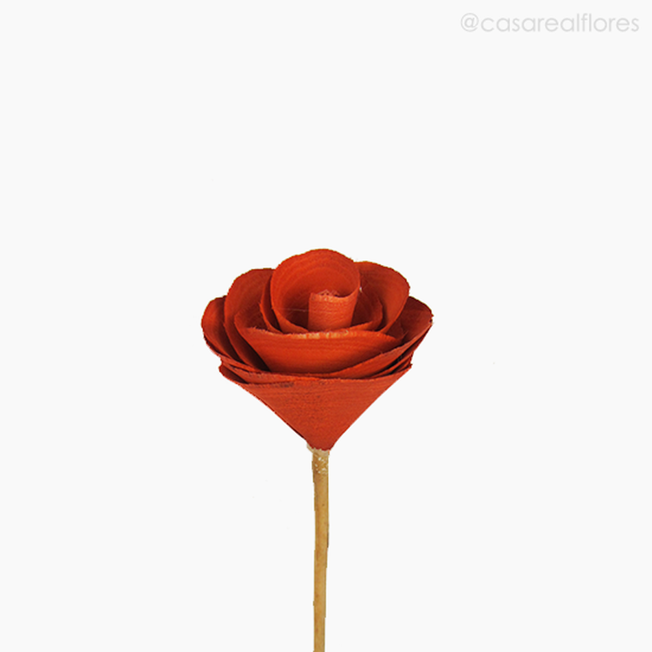 Imagem 2 do produto Flor de Madeira - Botão Laranja (012574 LR)