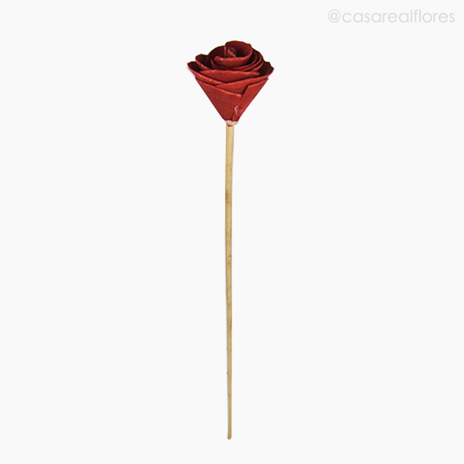 Imagem 1 do produto Flor de Madeira - Botão Vermelho (012574 VR)