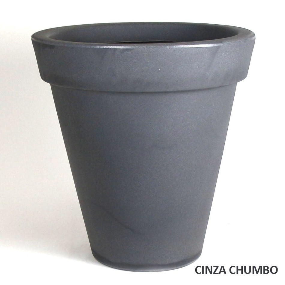 Imagem 1 do produto Vaso Borda Classico Jateado - Chumbo (011964)