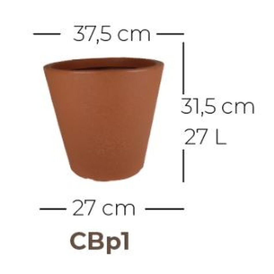 Imagem 2 do produto Vaso Cone Baixo Riscatto - Chumbo (011714)