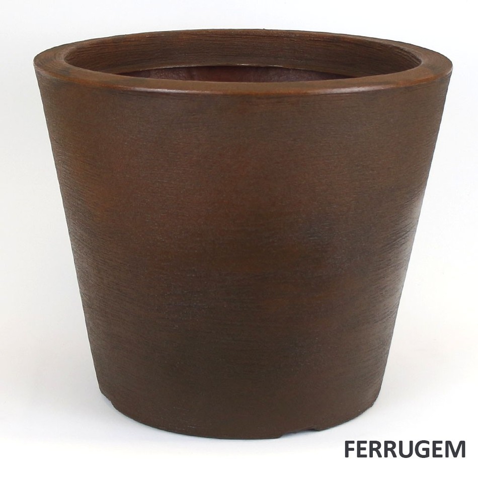 Imagem 1 do produto Vaso Cone Baixo Riscatto - Ferro (011713)