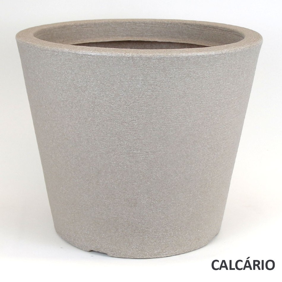 Imagem 1 do produto Vaso Cone Baixo Riscatto - Calcario (011715)