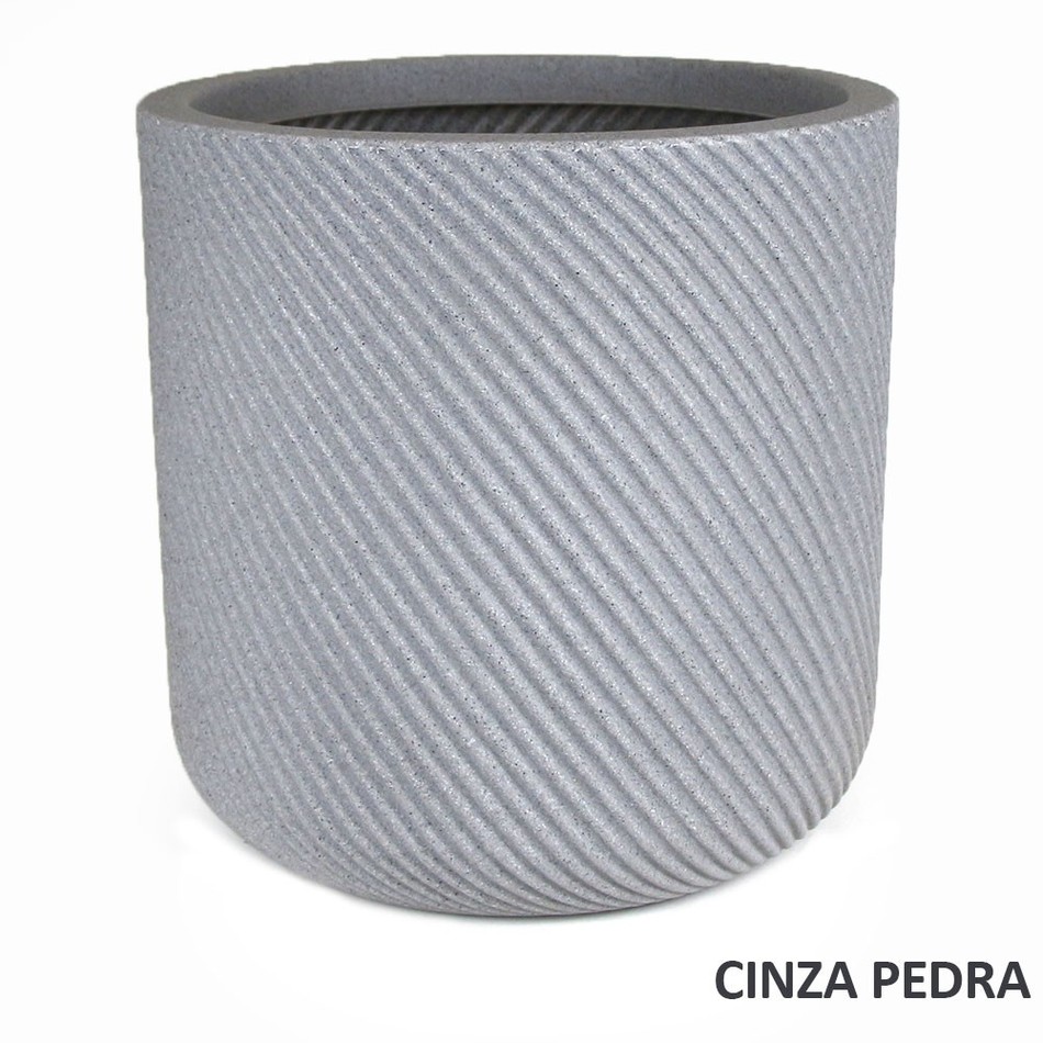 Imagem 1 do produto  Vaso Vite Cilindro - Cinza Pedra (011993)