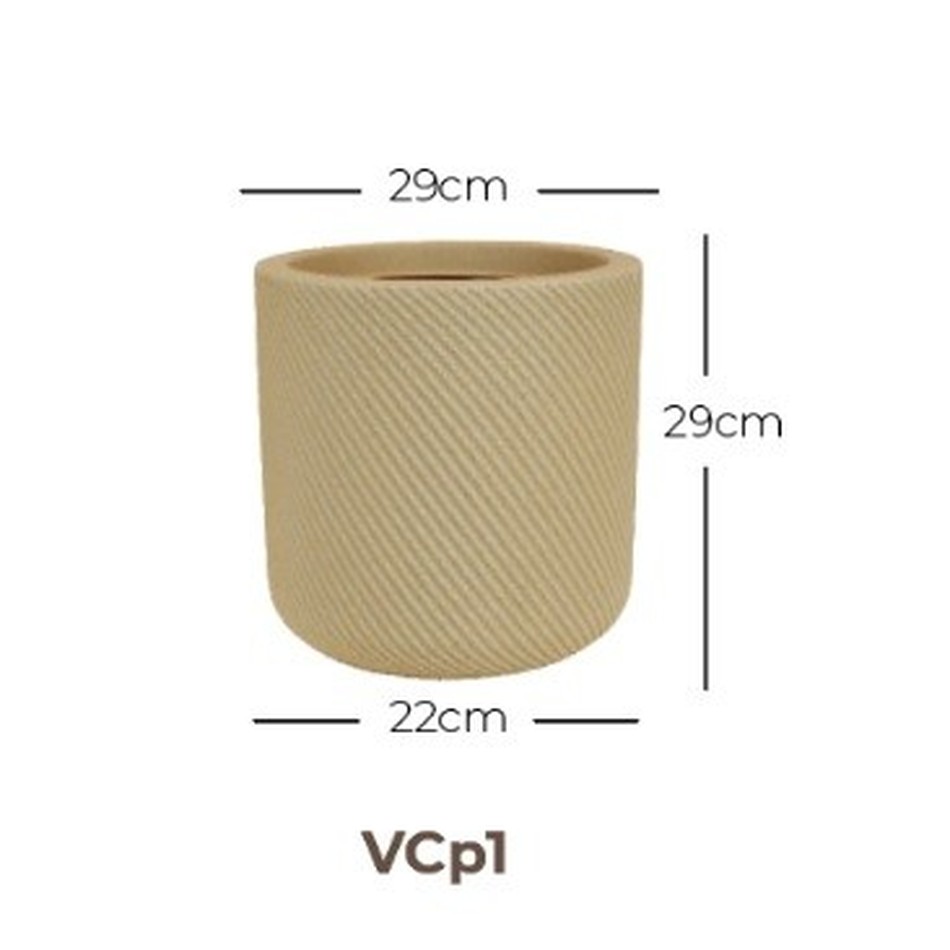 Imagem 2 do produto  Vaso Vite Cilindro - Cinza Pedra (011993)