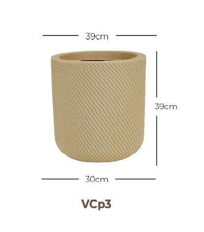 Imagem 2 do produto Vaso Vite Cilindro - Areia (011744)