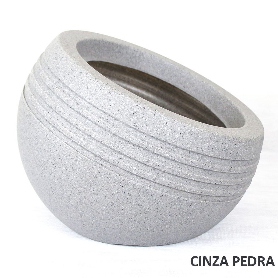 Imagem 1 do produto Vaso Inclinato - Cinza Pedra (011959)