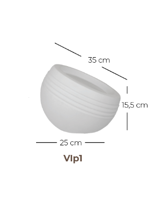 Imagem 2 do produto Vaso Inclinato - Calcario (011731)