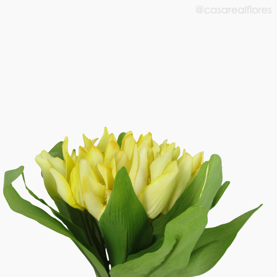 Imagem 3 do produto Buquê Tulipa Artificial - Amarelo (04824)