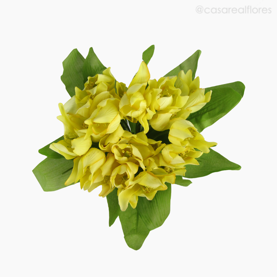 Imagem 5 do produto Buquê Tulipa Artificial - Amarelo (04824)