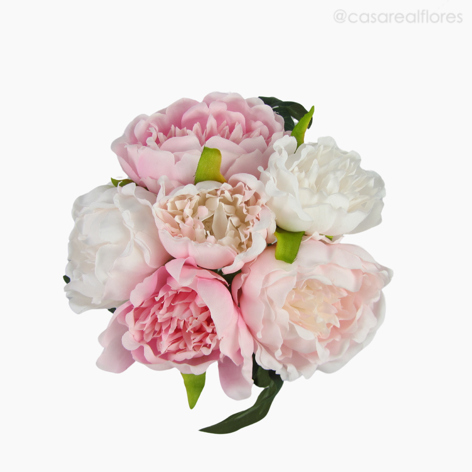 Imagem 3 do produto Buquê Peônia Artificial  - Rosa Claro (12800)