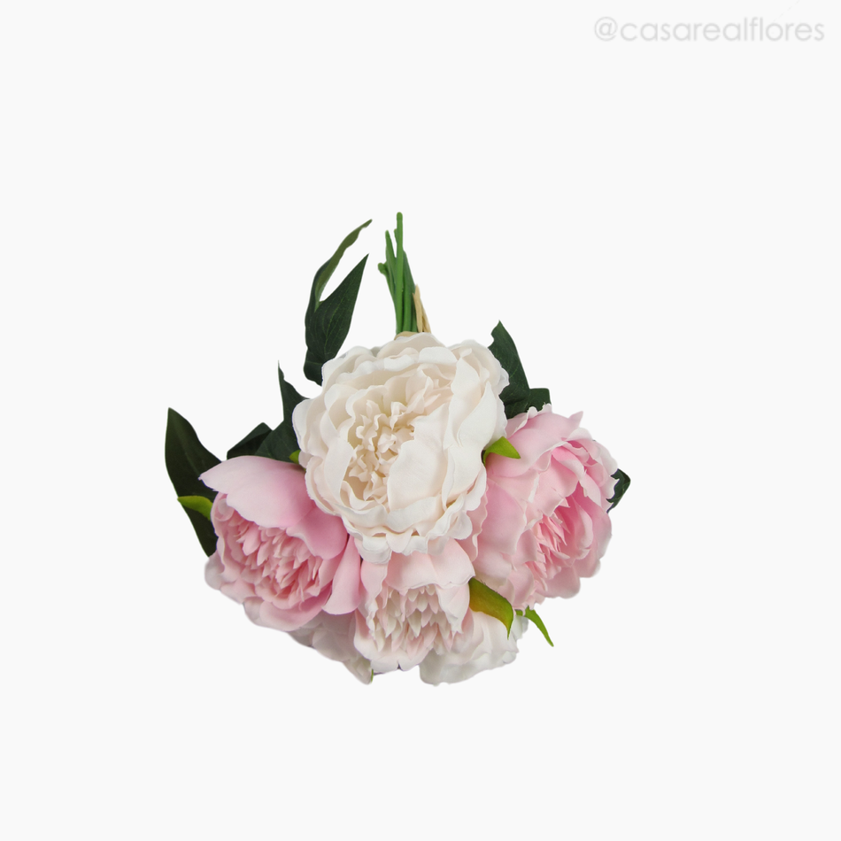 Imagem 2 do produto Buquê Peônia Artificial  - Rosa Claro (12800)
