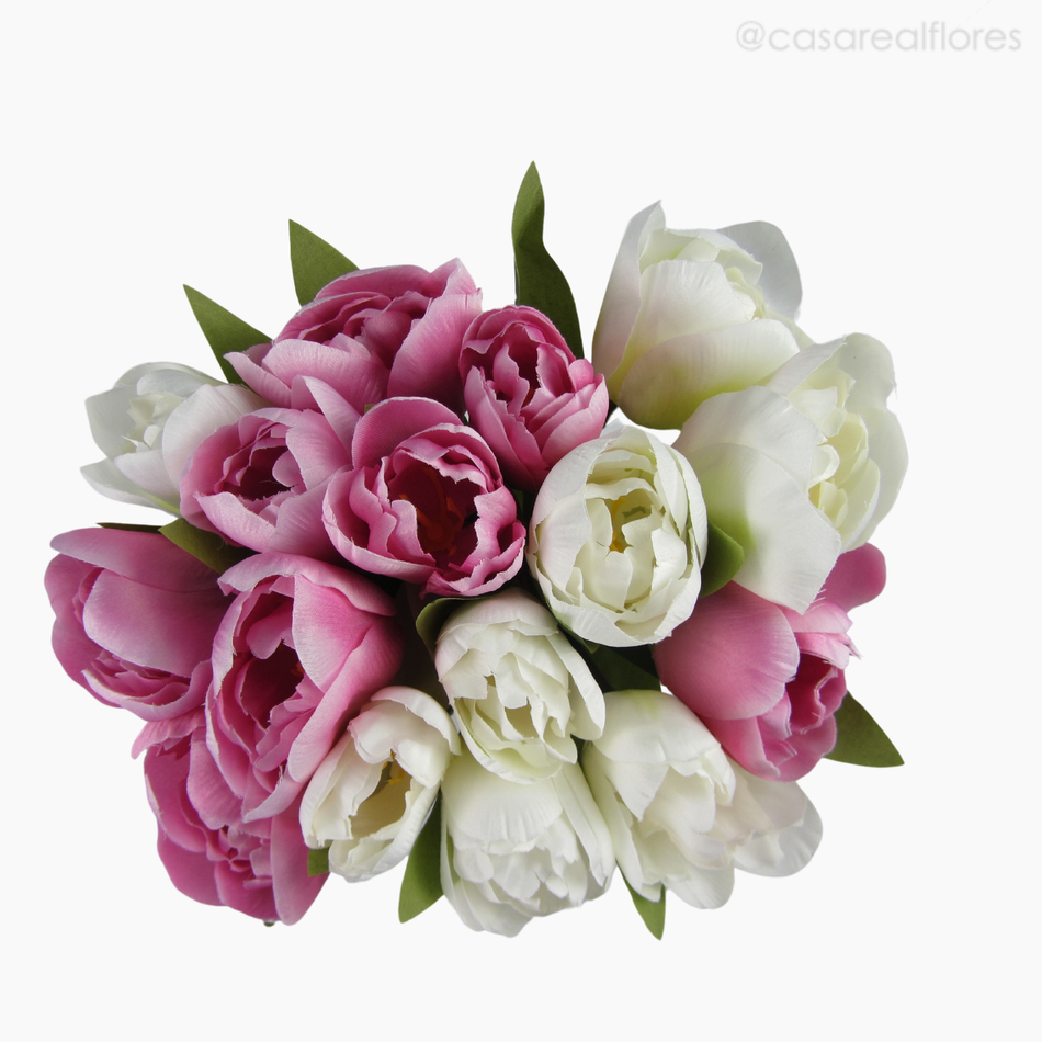 Imagem 5 do produto Buquê Tulipa Artificial - Rosa Claro (12803)