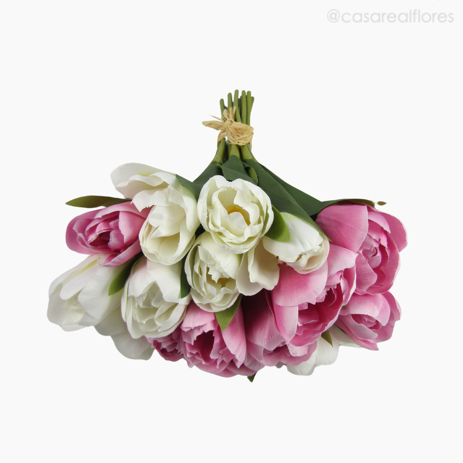 Imagem 4 do produto Buquê Tulipa Artificial - Rosa Claro (12803)