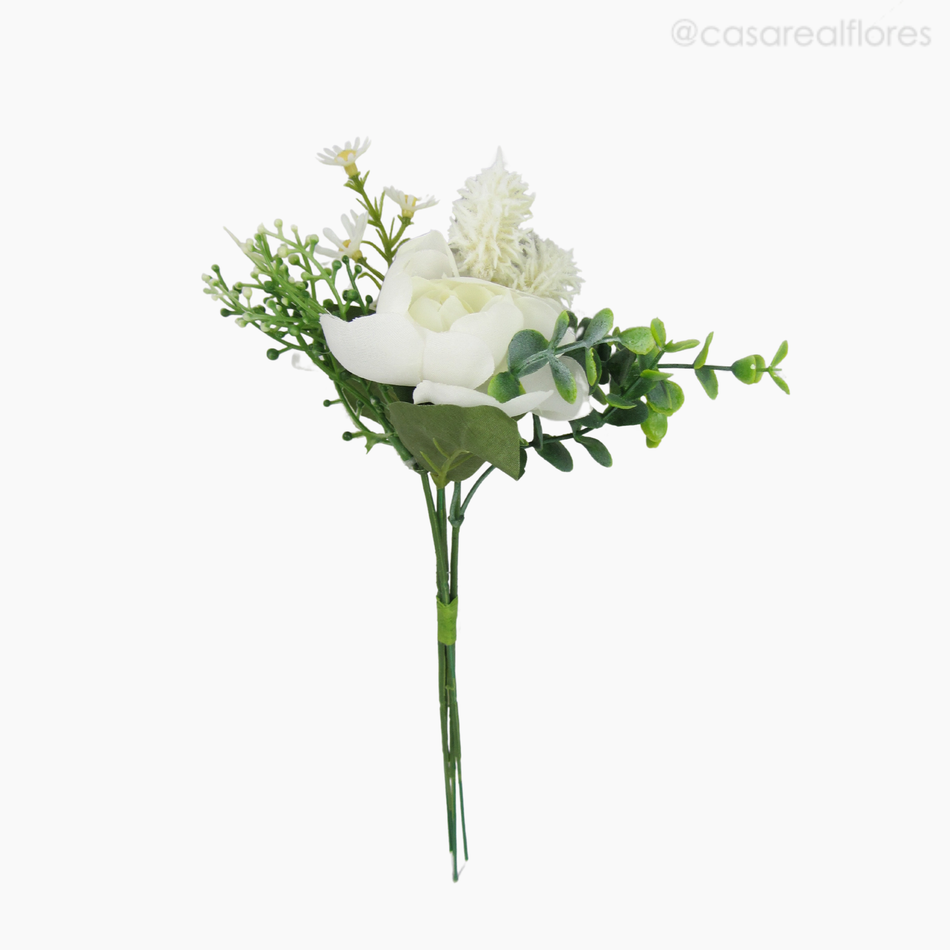 Imagem 1 do produto Buquê Ranunculus Artificial - Branco (12808)