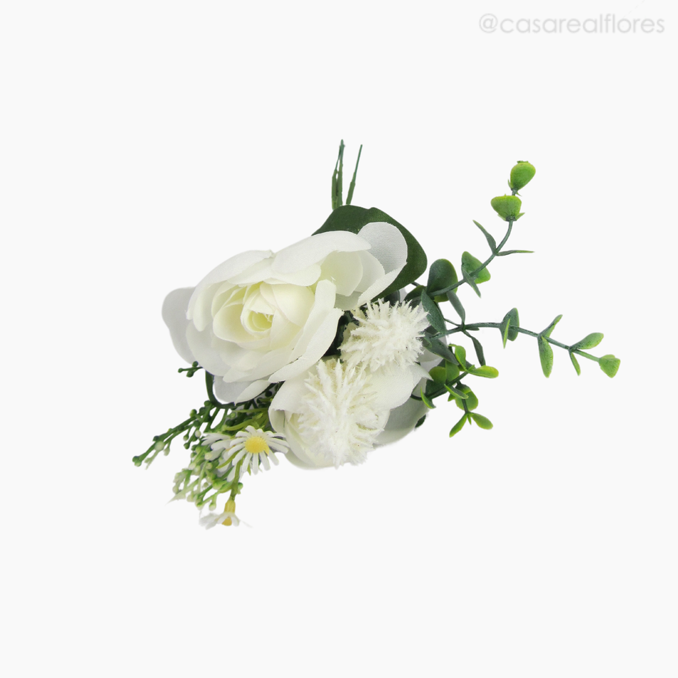 Imagem 2 do produto Buquê Ranunculus Artificial - Branco (12808)