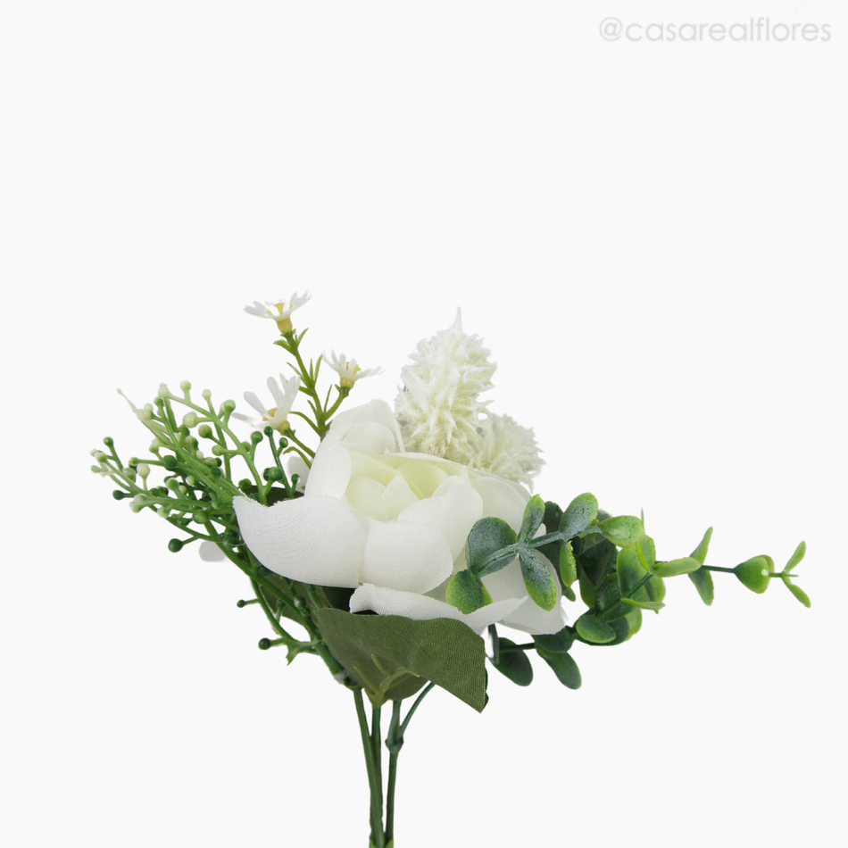 Imagem 3 do produto Buquê Ranunculus Artificial - Branco (12808)