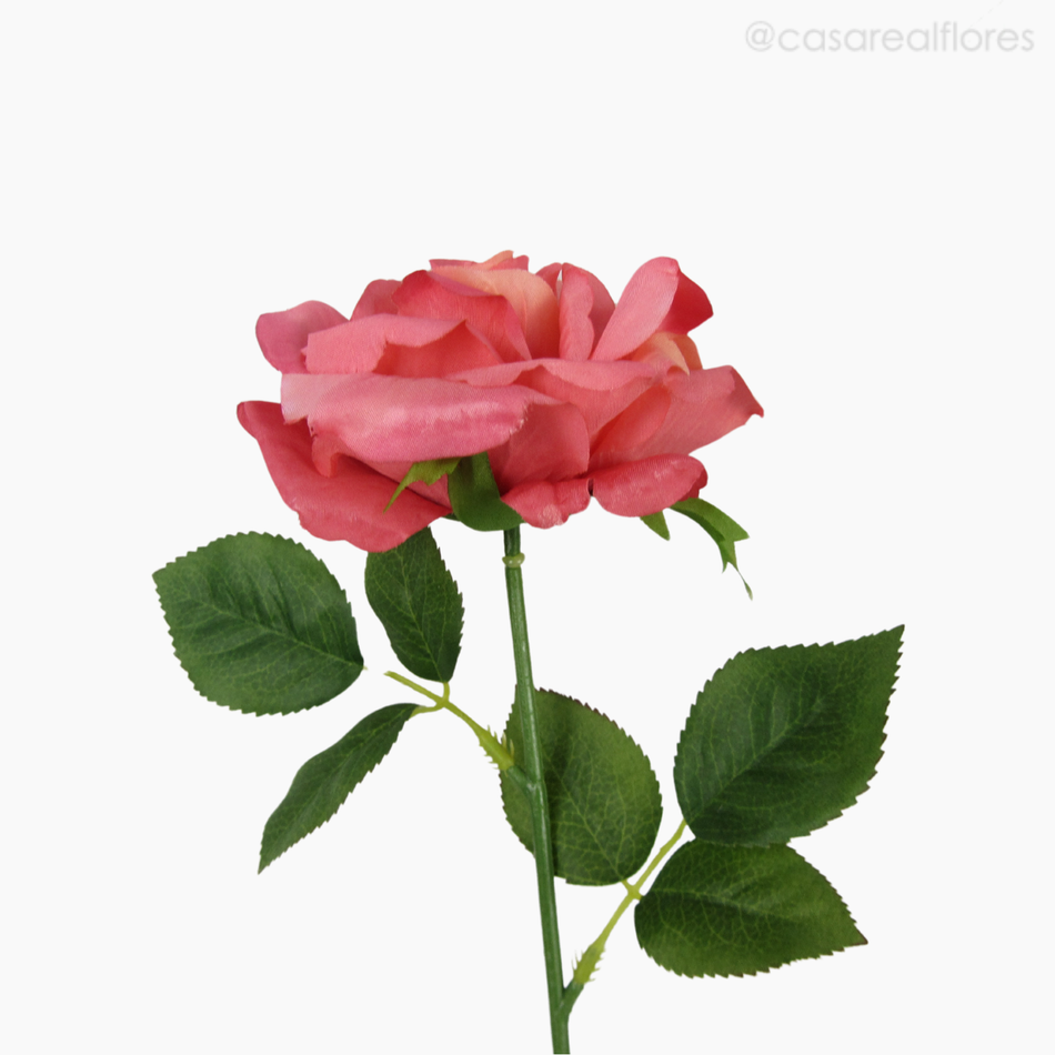 Imagem 5 do produto Galho Rosa Solitária Artificial - Rosa Escuro (12846)