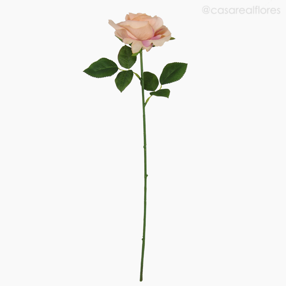 Imagem 1 do produto Galho Rosa Solitária Artificial - Rosa Claro (12847)