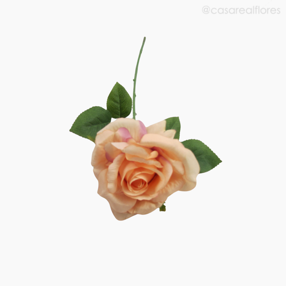 Imagem 4 do produto Galho Rosa Solitária Artificial - Rosa Claro (12847)