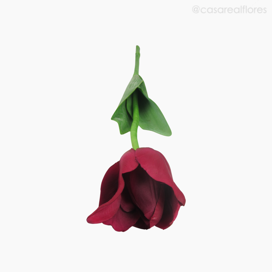 Imagem 4 do produto Galho Tulipa Angel Artificial - Vinho (9608)