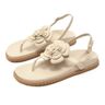 Cor OFF WHITE do produto Flat Sandal Couro Palma Off White