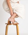 Cor OFF WHITE do produto Sandália Flor Couro Off White 