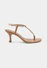Cor Camel do produto Sandália Bruna Couro Camel 