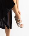 Cor OFF WHITE do produto Flat Sandal Daisy Couro Total Off White 