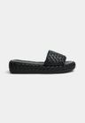 Cor PRETO do produto Slide Couro Tulipa Tressê Preto