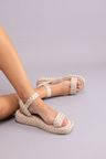 Cor OFF WHITE do produto Flatform Tressê Couro Off White 