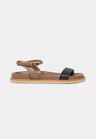 Cor CINZA QUEIMADO do produto Flat Sandal Fióra Couro Cinza Queimado - Edição Limitada