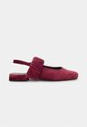 Cor BORDOT do produto Sapatilha Ballet Franzida Velvet Bordot 