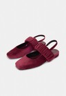 Cor BORDOT do produto Sapatilha Ballet Franzida Velvet Bordot 