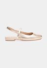 Cor OURO do produto Sapatilha Ballet New Couro Ouro Light