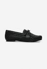 Cor PRETO do produto Mocassim Dockside Tressê Couro Preto