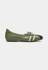 Cor VERDE SÁLVIA do produto Tênis Ballet Couro Verde Sálvia