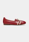 Cor VERMELHO do produto Tênis Ballet Couro Vermelho