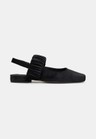 Cor PRETO do produto Sapatilha Ballet Franzida Velvet Preto